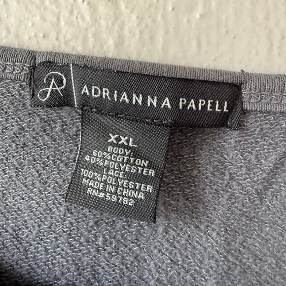 Adrianna Papell Gray Lace from sweater size XXL - Picture 2 of 8